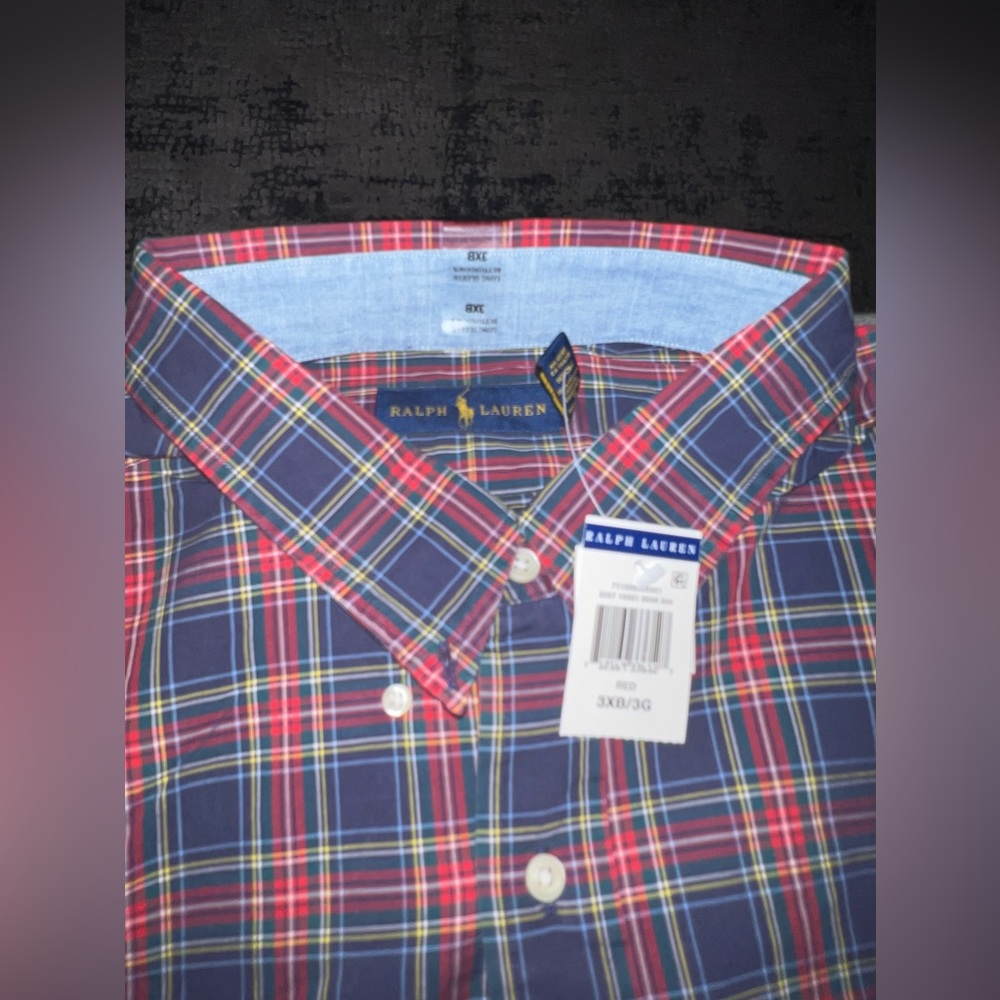 Ralph Lauren plaid button up long sleeve Men’s shirt